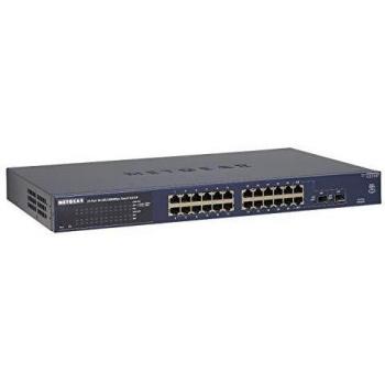 NETGEAR ProSafe GS724T-300EUS 24-Port Gigabit Smart Managed Switch with Lifetime Warranty