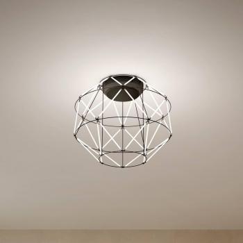 Sforzin Euclide LED Ceiling Light, Black, 35 cm