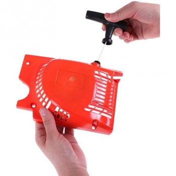 Arrancador de retroceso rojo para motosierra 45cc