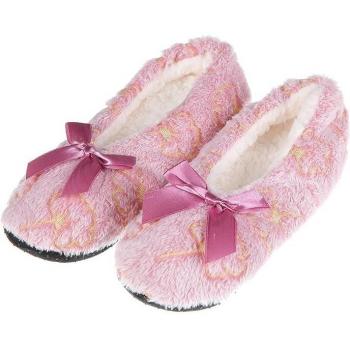 Pantoufles moelleuses brodées pour femmes