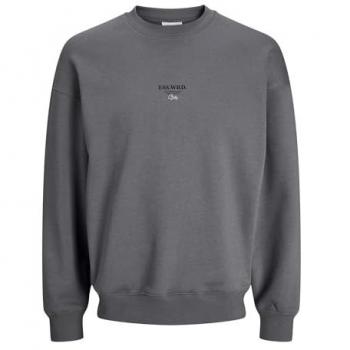 Jack & Jones Herren-Sweatshirt JJEURBAN EDGE STUDIO Crew Noos – XL – graues Obermaterial (70 % Baumwolle, 30 % Polyester)