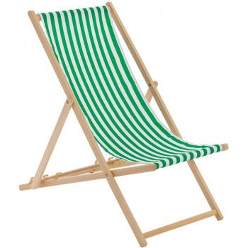Wooden Folding Garden Sun Lounger Deck Chair