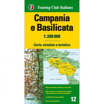 Campania e Basilicata 1:200.000. Carta stradale e turistica. Ediz. multilingue