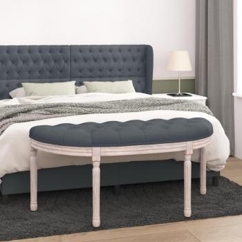 Chaise de banc vieXL Gris Foncé Velours