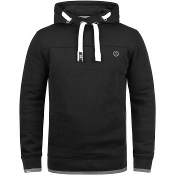 !Solid Benjamin Hood Herren Fleece-Kapuzenpullover, Größe:M, Farbe:Schwarz