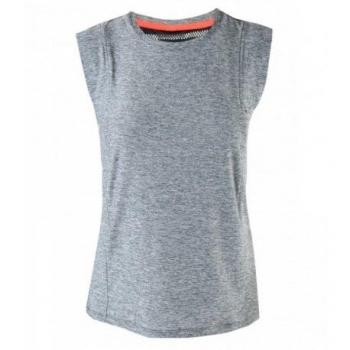 Marika Damen Oberteil Rage Muscle – Heavengrey/Black‑Hotcoral, L
