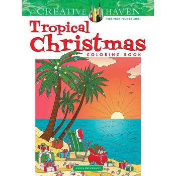 Creative Haven Tropical Christmas Coloring Book