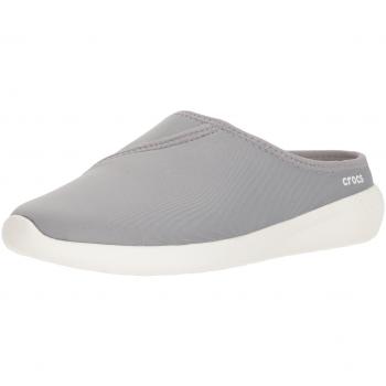 Frauen‑Mule „LiteRide“ Crocs – Hellgrauer/Weißer Farbmix, US 5 M