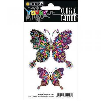 HERMA 15295, CLASSIC Tattoo, Schmetterling XXL