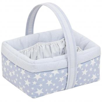 Cesta Imbottita Azzurra Star 22.5X29X29 Cm