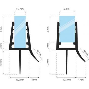 STEIGNER PVC Duschdichtung 60 cm