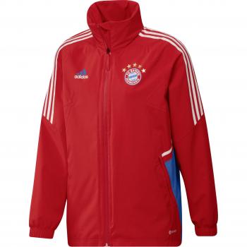 Adidas 2022-2023 Bayern Munich Waterproof Jacket (Red)