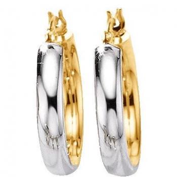 Damen Creoles Bicolor Gold – Diemer Design