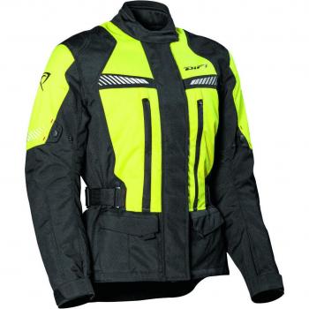Ladies Moto Jacket DIFI Compass AeroTex Impermeabile Nero-Giallo 40