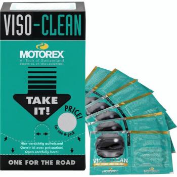 Motorex Viso Clean 12‑zakjes Reinigingsdoekjes