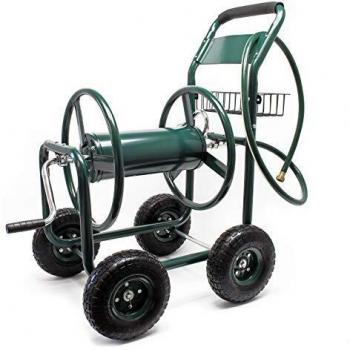Chariot enrouleur de tuyau d'arrosage avec raccord rapide