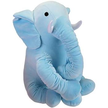 Ultra‑Soft Blue Elephant Ruffle Companion