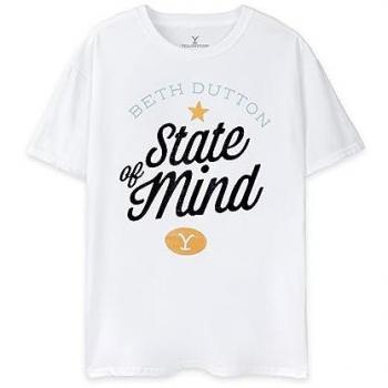 T-shirt Beth Dutton État d'Esprit Yellowstone Blanc