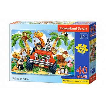 Goodies on Safari – Castorland 40‑teiliges Maxi‑Puzzle