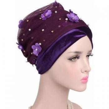 Casquette Luxe Fleur Perle RUNMEIFA