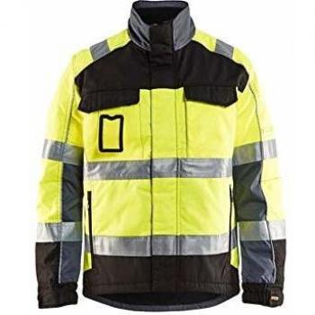 Krähe Hochsichtbare Winterjacke Blaklader, gelb schwarz, 3XL