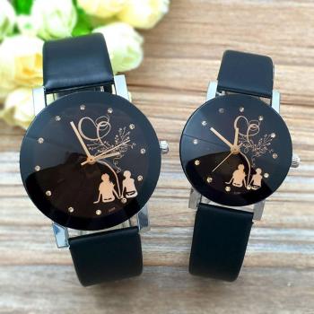 Reloj de cuero informal para amantes