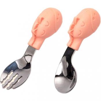 2-Piece Stainless Steel Cutlery Set for Toddlers