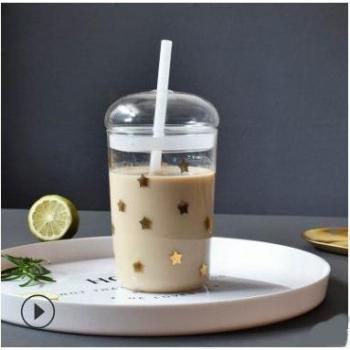 Taza de cristal transparente para bebidas calientes