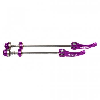 Quick Release Skewer Pair in Purple by Hope with 135mm Length (MTB, Male)