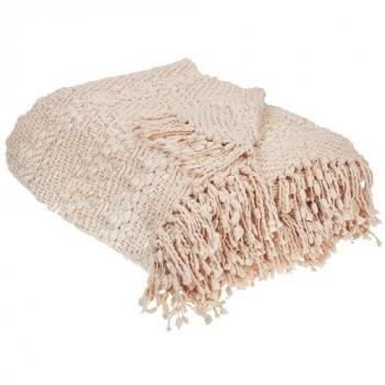 Cotton Bed Spread Cover 200 x 220 cm Pink Vella