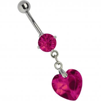 Bauchnabelpiercing ADELIA´S für Damen, pink