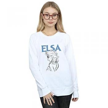 Disney Frozen Elsas Silhouette T-Shirt XL weiß für Frauen