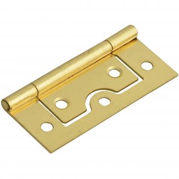 60 mm Brass‑Finish Flush Hinge – Individual Unit