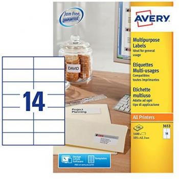 Avery 3653 Printer-Compatible Labels