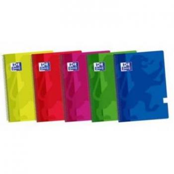 Cuaderno Espiral A4 Oxford Liso Tapa Plástico 90GR