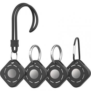 Étui silicone souple pour Airtag, 4 unités, accessoires de sacs
