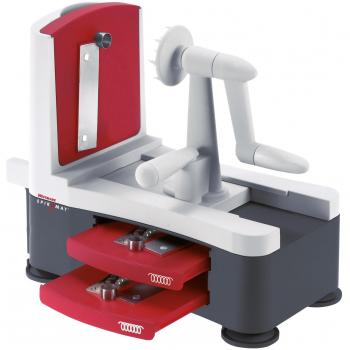 Westmark, affettatrice per verdure a elica, per spaghetti di verdure e frutta, con 2 inserti intercambiabili, lame in acciaio inox affilate, colore antracite, modello 11332260