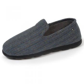 Isotoner Chaussons Chauds Chevrons Bleus
