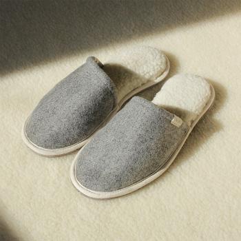 Caussün “La Chevrons” Grey Slippers