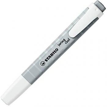 Stabilo Seidengrau Textmarker Swing Cool mit Clip