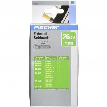 FISCHER Fahrradschlauch 20 Zoll Auto-Ventil