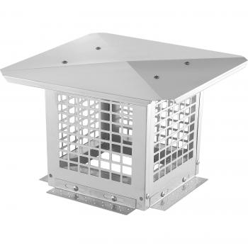 VEVOR 9 in. x 9 in. Stainless Steel Chimney Cap for Fireplace Flue Covers