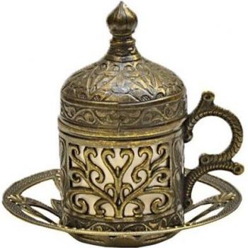 Tazas de café Fethiye de metal