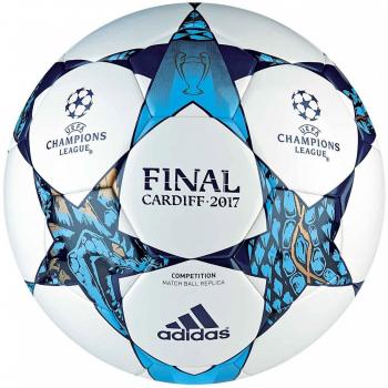 Adidas Adultes Finale Cardiff Spielball weiß/mystery blue S17/cyan S09 5
