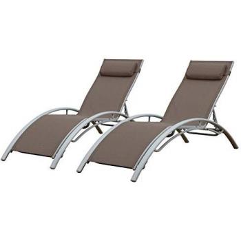 Transats d'extérieur multi-positions Happy Garden