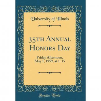 35th Annual Honors Day: Friday Afternoon, May 1, 1959, at 1: 15