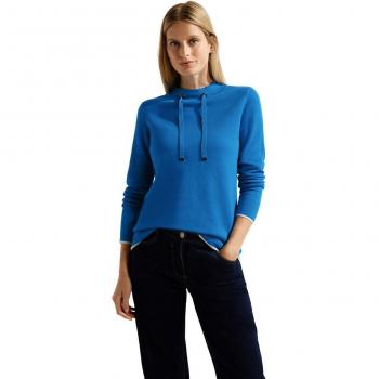 Pull-over en maille Cecil Femme Bleu XXL