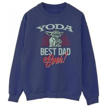 Star Wars Yoda Papa Pullover Herren XL grau