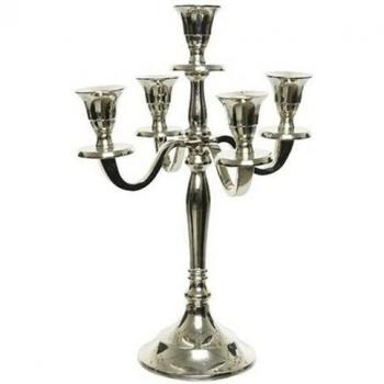 Bougeoir Moderne en Aluminium 29,5 cm