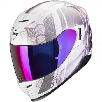 Scorpion Exo-520 Evo Air Fasta Helm Weiß Lila Größe S